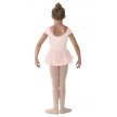 Bloch M1052 meisjes balletjurkje korte mouw roze achterkant 