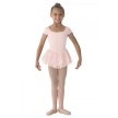 Bloch M1052 meisjes balletjurkje korte mouw roze voorkant