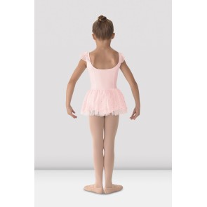 Bloch M1055 meisjes balletpakje met glitter tutu rokje roze achterkant