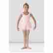 Bloch M1055 meisjes balletpakje met glitter tutu rokje roze voorkant