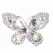 Alista Vlinder Haarclip met Strass Steentjes zilver