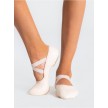 Capezio Hanami Splitzool Balletschoenen van Leer voor Volwassenen zalmroze