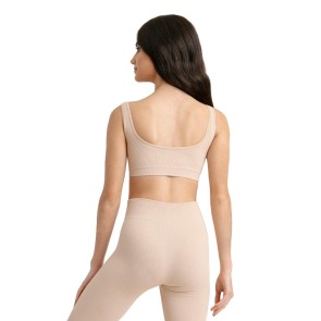 Capezio Seamless Rib Bra Top nude achterkont