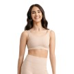 Capezio Seamless Rib Bra Top nude voorkant