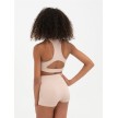 Capezio Naadloos Rib Short huidskleur achterkant