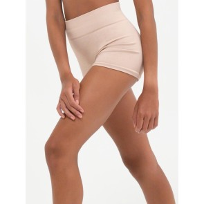 Capezio Naadloos Rib Short nude voorkant