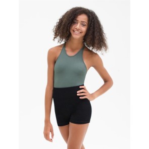 Capezio Naadloos Rib Racerback BalletPak donkergroen