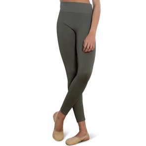 Capezio Seamless Rib Legging donkergroen