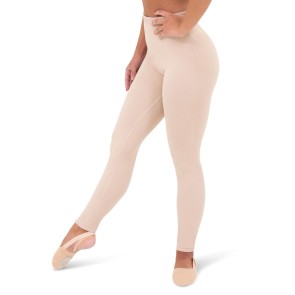 Capezio Seamless Rib Legging nude