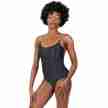Capezio Body met Doorzichtige Bandjes en Lage Rug zwart