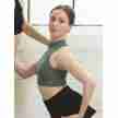 Capezio Seamless Rib Crop Top safari green