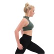 Capezio Seamless Rib Crop Top safari green