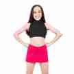 Capezio Team Basics Crop Top Hoge Hals Meisjes zwart