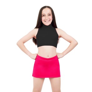 Capezio Team Basics Crop Top Hoge Hals Meisjes zwart