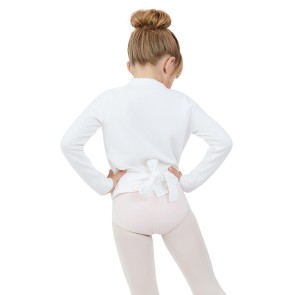 Capezio Wrap Sweater Meisjes wit achterkant