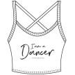 Temps Danse Alzina I Am Dames Dans Bra Top patroon
