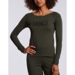 Temps Danse t-shirt met lange mouwen donkergroen