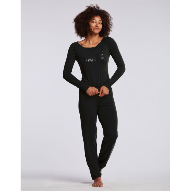 Temps Danse t-shirt met lange mouwen zwart
