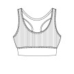 Temps Danse Risk Ribbed Sports Bra patroon