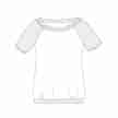 Temps Danse Riga Ribbed Boat Neck T-Shirt patroon