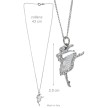 Alista Dancer Basics Alista Ballerina Ketting met Zilverkleurig Strass