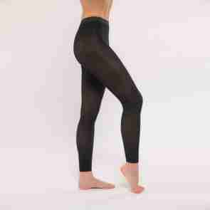 Dansez-Vous E102 balletpanty zonder voet met elastische tailleband kinderen Zwart