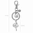 Alista Ballet Sleutelhanger met Strass Steentjes B49002
