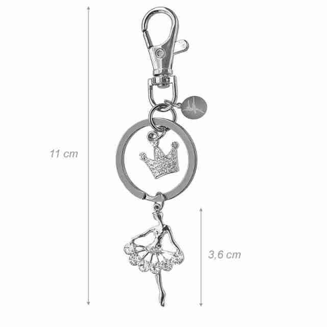 Alista Ballet Sleutelhanger met Strass Steentjes B49002