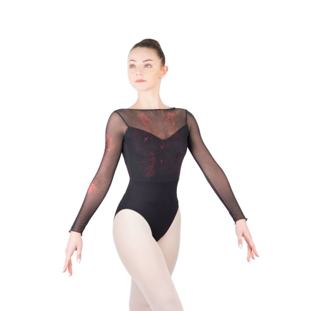 Ballet Rosa Fenix comfortabel dames balletpak met lange mouwen 