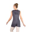 Ballet Rosa Misao dames jumpsuit mouwloos en korte broekspijpen grijs achterkant