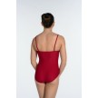Artiligne Sonia basis balletpak voor dames spaghettibandjes rood achterkant