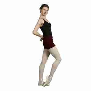 Sansha Kyrie L0656A Korte warming up broek met hoge tailleband
