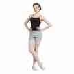 Sansha Kyrie L0656A korte broek voor warming up grijs