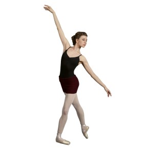 Sansha Kyrie L0656A warming-up korte broek omslagband donkerrood