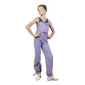 Sansha Sammy G113F kinderjumpsuit voor balletles paars 