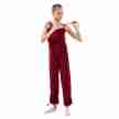 Sansha Sammy G113F kinderjumpsuit voor balletles rood 