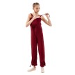 Sansha Sammy G113F kinderjumpsuit voor balletles rood 