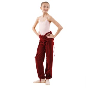 Sansha Sammy G113F kinderjumpsuit voor balletles trekkoord 