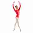Sansha Tempora LE4510M dames balletpak lange mouwen rood