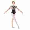 Sansha DAADIL 50AI0006P dames balletpak velvet bloemmotief 