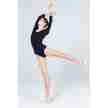 Sansha Dimana 50AG105M balletpak kanten rug zwart 