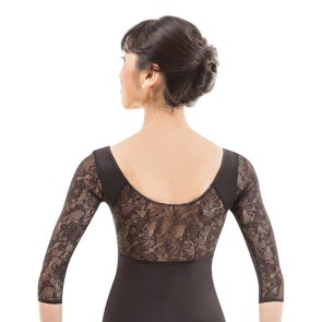 Sansha Shela 50AG0011N dames balletpak driekwart mouwen achterkant