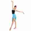 Sansha Clarisa 50AG0021T dames latin dansrok elastische band turquoise 