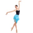 Sansha Clarisa 50AG0021T dames latin dansrok kort turquoise