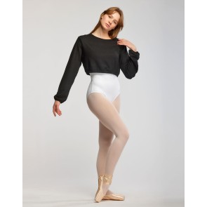 Temps Danse Cary JR meisjes cropped sweatshirt zwart ataat