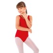 SoDanca E10796 kinderballetpak hemdmodel met band over de rug rood voorkant