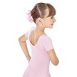 SoDanca E10777 roze kinderballetpak korte mouwen en kort rokje achterkant 
